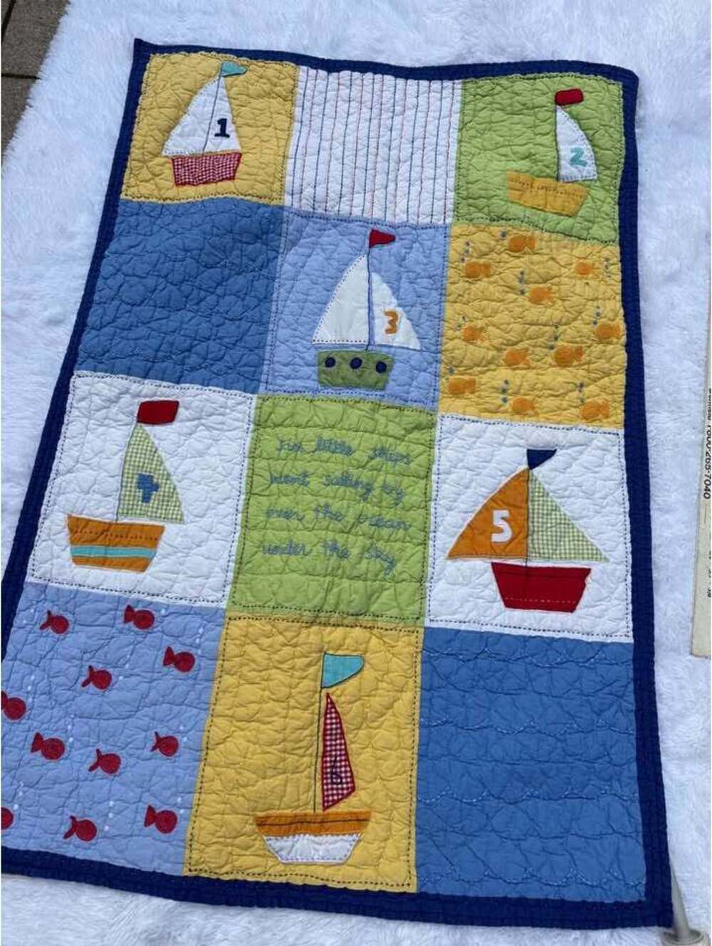 Nautical Sailboat Baby Quilt